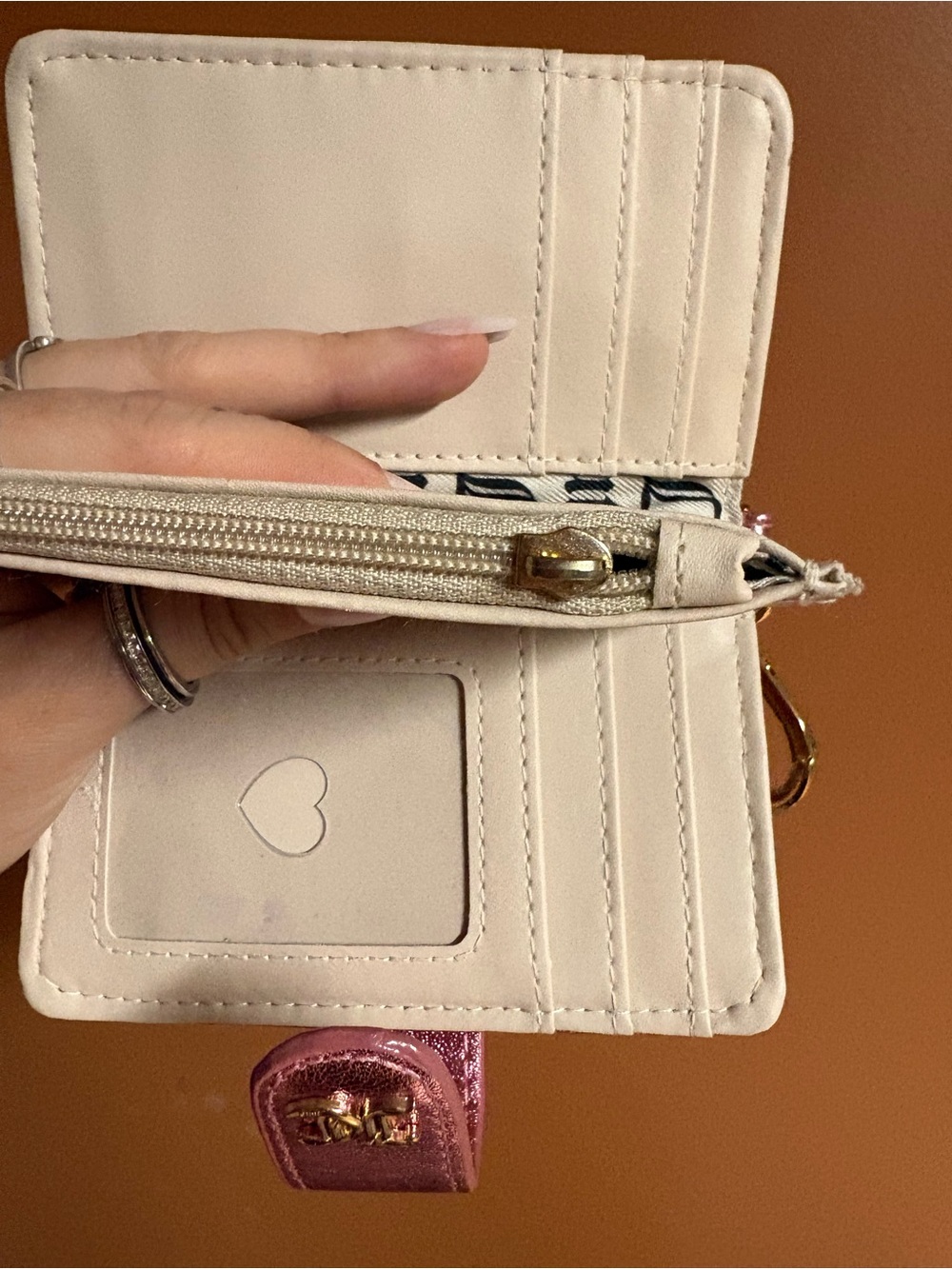 Juicy Couture Foldable Pink Metallic wallet - Picture 7 of 9